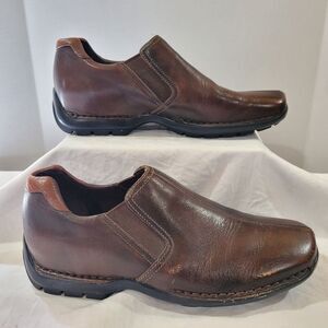 Cole Haan Size 8 Brown Zeno II Men's Slip On Leather Dress Shoes Loafer
